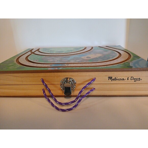 Melissa &Doug Take-Along Kingdom & Case Partial Missing A Few Pieces Super Nice - Picture 3 of 16